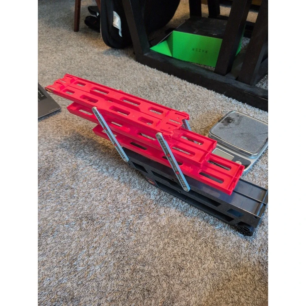 Hot Wheels Multi Tier Trailer Red Gray for Mega Hauler Holds 50 Cars